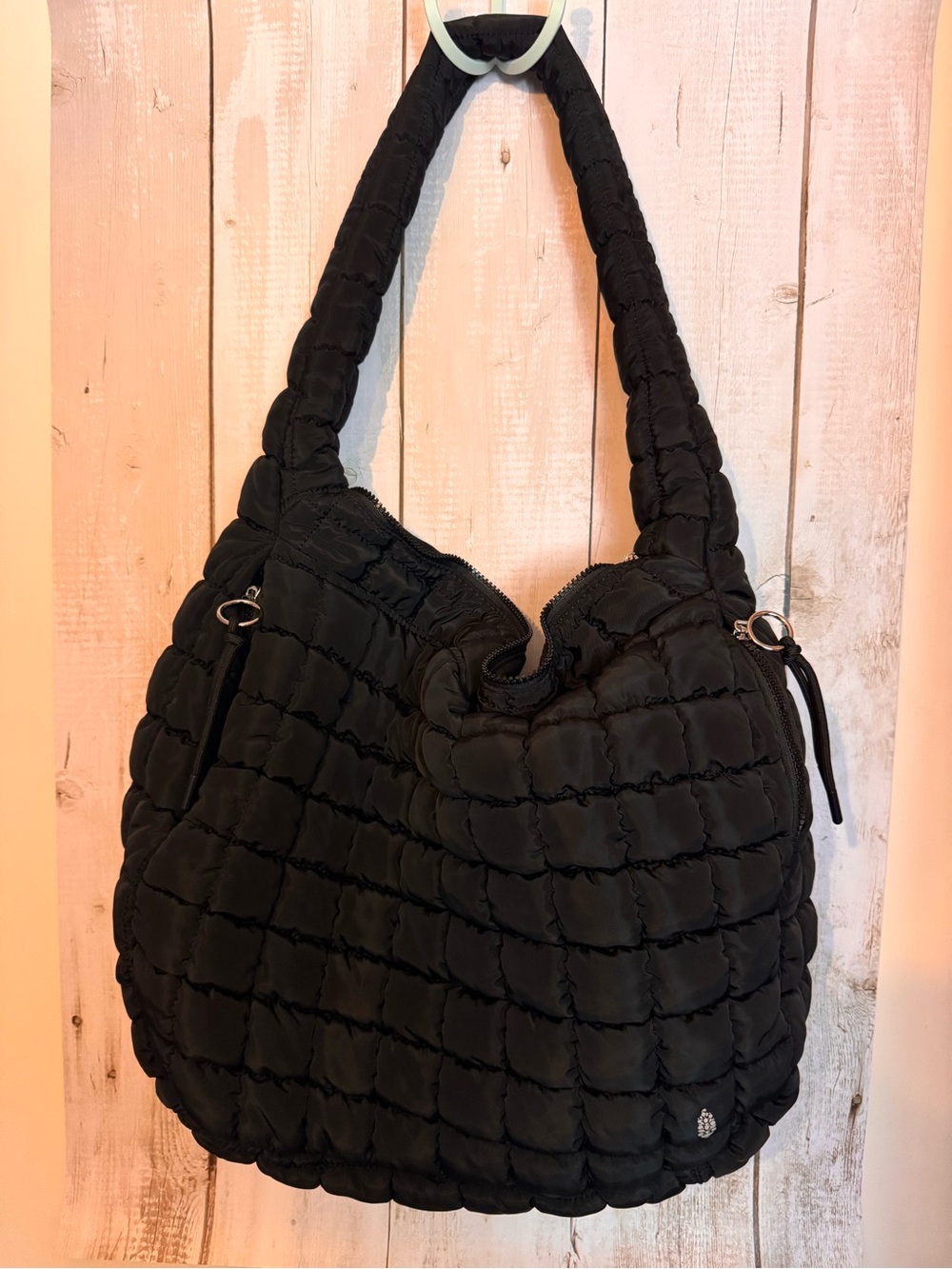 Free People Black Quilted Shoulder Bag - Women